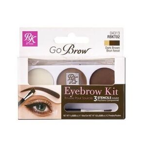 FREE w/ $10+ PURCHASE: Ruby Kisses' Go Brow Eyebrow Kit in Dark Brown